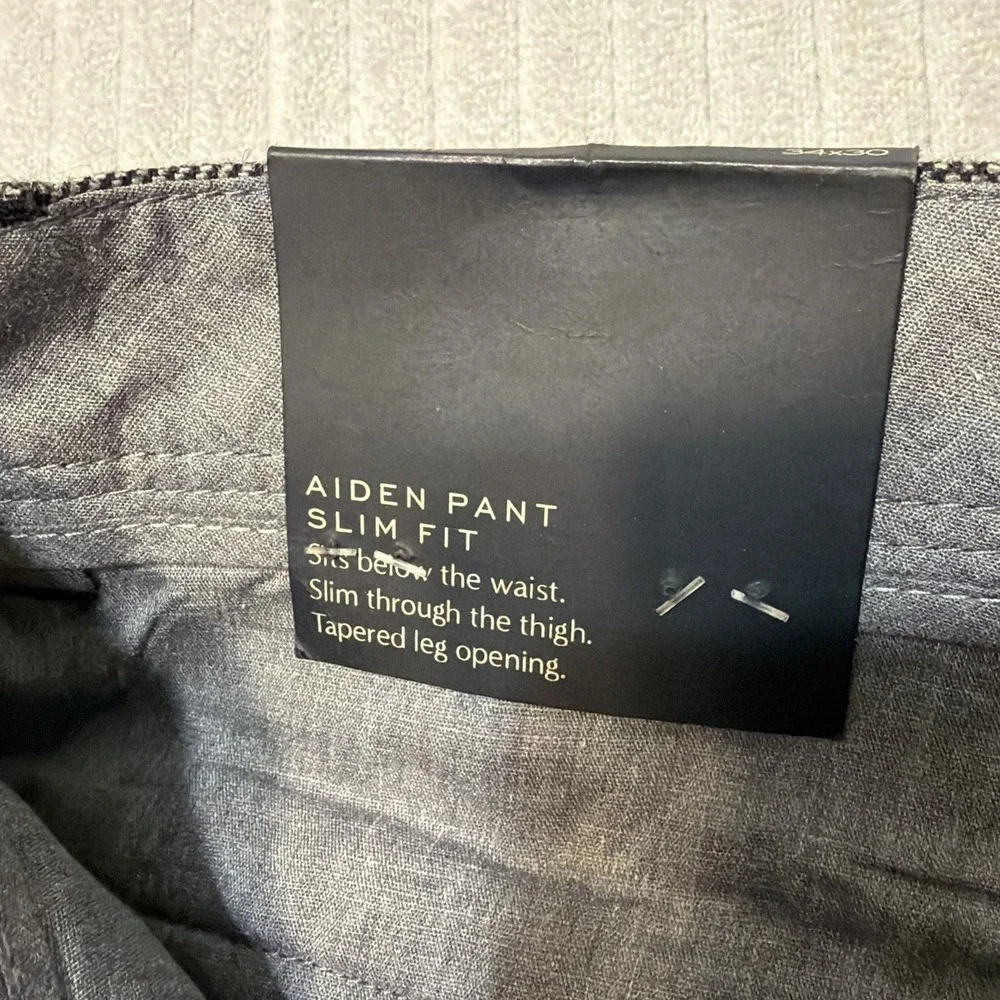 Banana Republic Pants Men 34x30 Gray Herringbone Aiden Fit Wool Blend Joggers